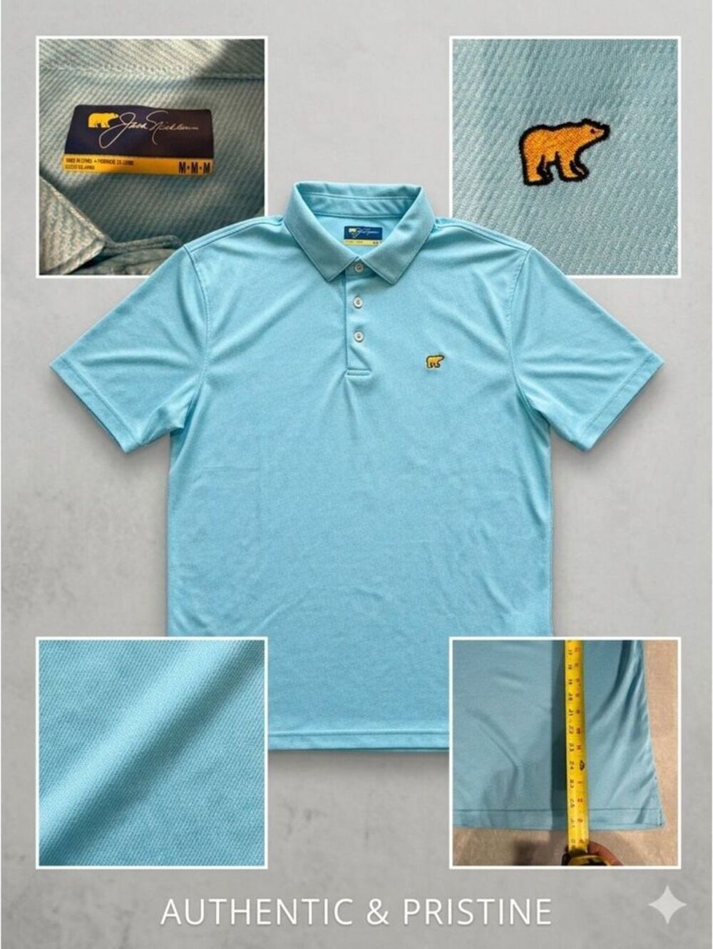 Jack Nicklaus "The Golden Bear" Performance Golf Polo Shirt